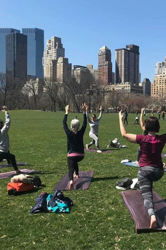Central Park Yoga Classes NYC - Bucket 