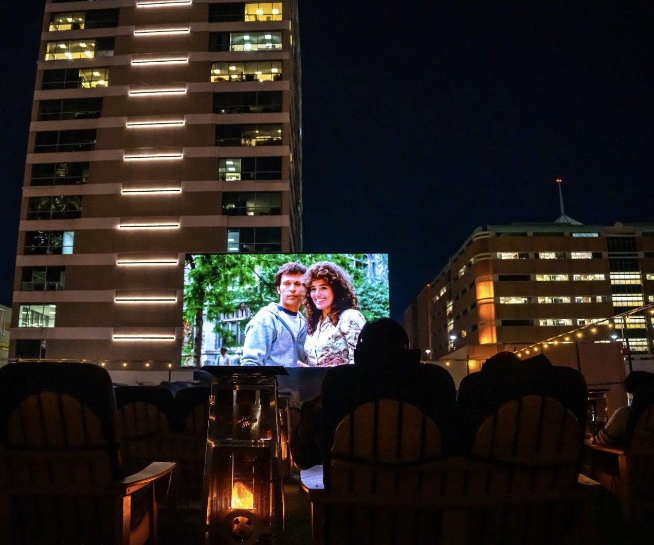Fireside Films by Rooftop Cinema Club Uptown Houston