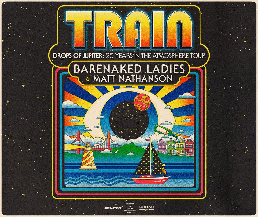 Train Pine Knob Tickets | Drops of Jupiter 2026 Tour Clarkston
