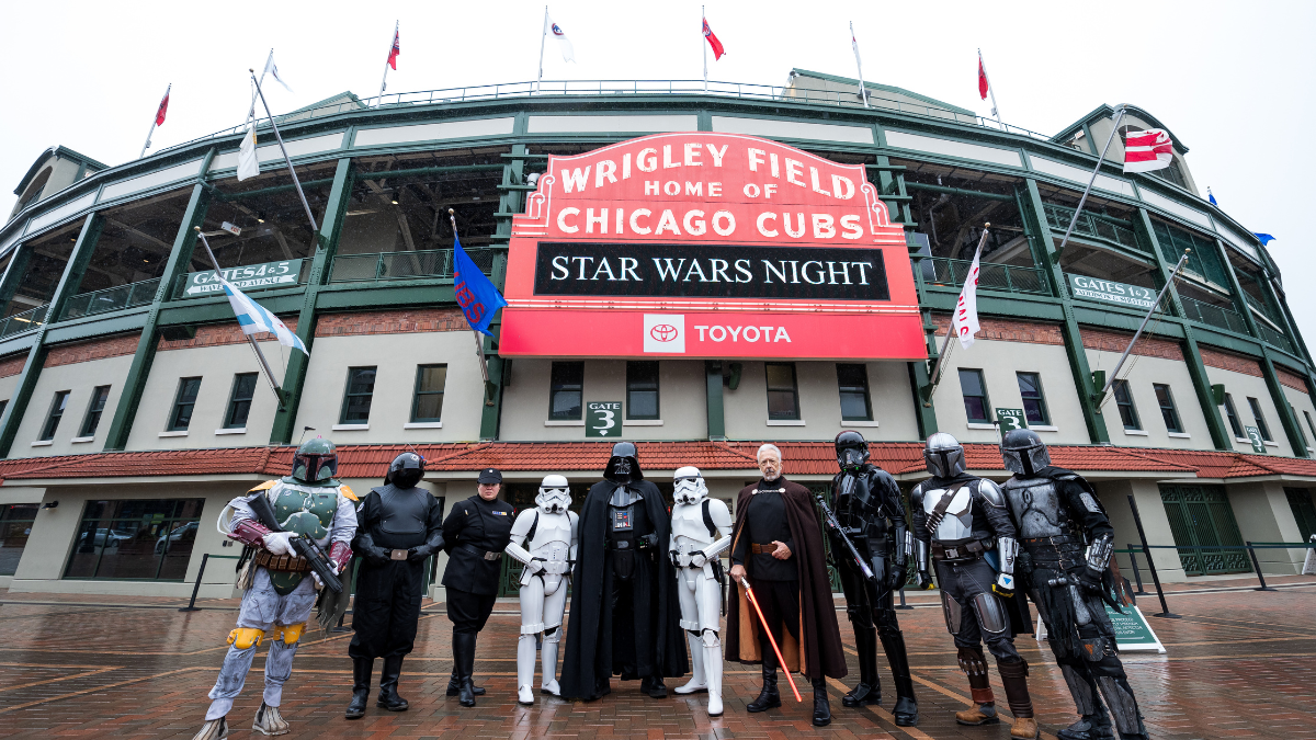 Team outing at Wrigley Field